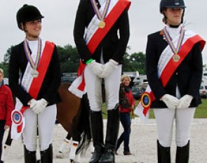 The Individual test podium: Walterscheidt, Linnemann, Van Lierop