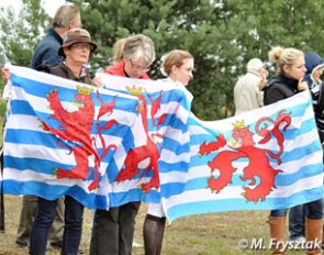 Luxembourg fans cheer for Claeys