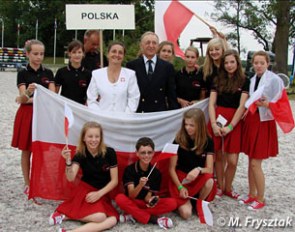 The Polish pony riders at the 2011 European Pony Championships :: Photo © Malgorzata Frysztak