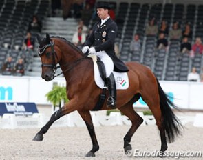 Robert Acs and Weinzauber at the 2011 European Dressage Championships in Rotterdam