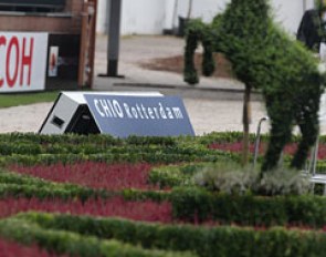 The decorations at the main arena at the 2011 European Championships in Rotterdam :: Photo © Astrid Appels