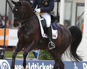 Jeroen Devroe on Apollo van het Vijverhof: best scoring Belgian pair (69.559%) and qualified for the Grand Prix Special