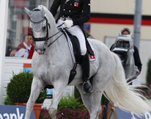 Swiss Markus Graf on Ronaldo (by Gribaldi x Pion). The Swiss team rider wore an interesting coat with grey lapels