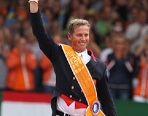 Carl Hester wins his second individual silver medal at the 2011 European Dressage Championships