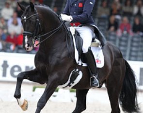 Carl Hester and Uthopia at the 2011 European Dressage Championships