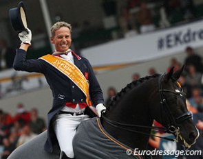 Carl Hester wins team gold and double individual silver at the 2011 European Championships :: Photo © Astrid Appels