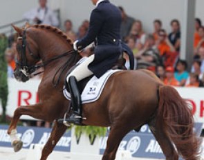 Patrik Kittel with the Dutch warmblood but Scandinavian bred stallion Scandic (by Solos Carex x Amiral)