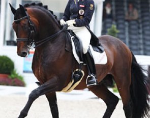 Victoria Max-Theurer and Augustin at the 2011 European Championships :: Photo © Astrid Appels