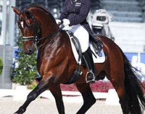 Marrigje van Baalen and Kigali in the Under 25 competition held at the 2011 European Dressage Championships :: Photo © Astrid Appels
