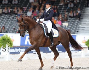 Tinne Vilhelmson and Favourit at the 2011 European Dressage Championships