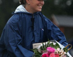 Morgan Barbançon in the prize giving