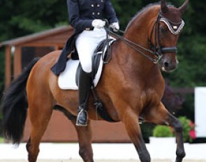 Camilla Marie Christensen and Special at the 2011 European Young Riders Championships in Broholm, Denmark :: Photo © Astrid Appels