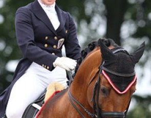 Austrian Franziska Fries grinds her teeth while riding Alassion's Boy. Total focus