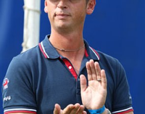 Carl Hester traveled to Broholm to support and coach the British riders in the team test