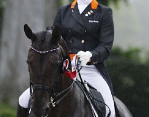 Stephanie Kooijman and Winston made a great recovery in the individual test and scored 70+ after her fault-ridden ride in the team championship class.