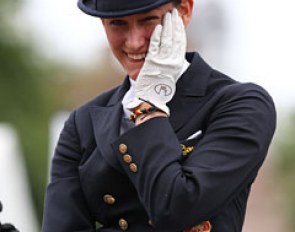 Louisa Lüttgen can't believe she just got the winning score