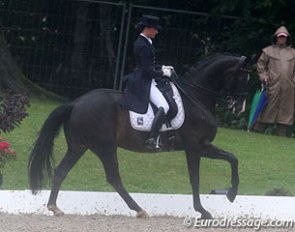 Louisa Luttgen and Habitus were not weatherproof. The horse spooked up to five times. What a pity