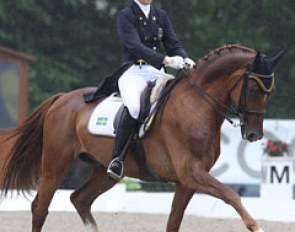 Best Swedish junior rider was Marina Mattsson on Beckham