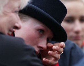 Nanna Skodborg Merrald in tears. She wanted that individual medal so badly and was so close