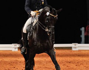 Heath Ryan and Regardez Moi at the 2011 Equitana Equestrian Grand Final Dressage :: Photo © Franz Venhaus