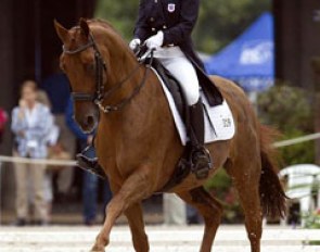 Isabelle Leibler and Watson at the 2011 U.S. Dressage Championships :: Photo © Sue Stickle