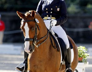 Heather Mason and Warsteiner at the 2011 U.S. Dressage Championships :: Photo © Sue Stickle