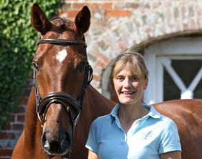 Southern Cross Stud head trainer Anna Ross Davies with Mio Weltamore (by Weltruhm)