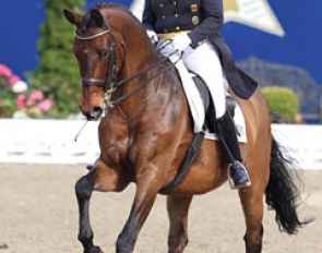Lady of the house Bianca Kasselmann saddled Famous Boy (by Feiner Stern), a horse which last year was leased by a syndicate in an attempt for Canadian Christilot Boylen-Hansen to qualify for WEG