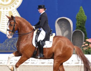 Andrea Timpe on the talented chestnut Dixieland (by De Niro x Weltmeyer)