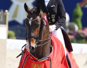 Brigitte Wittig and Balmoral win at the CDI Hagen :: Photo © Astrid Appels