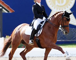 Danish junior rider Anna Zibrandtsen on Capriciella :: Photo © Astrid Appels