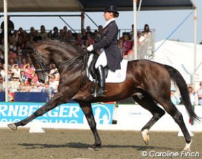 Emma Hindle and Lancet at the 2011 CDI Hickstead :: Photo © Caroline Finch