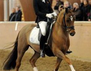 Don Davidoff was a BuCha medalist in 2009 @ sold to the Walterscheidt family. He's gelded now, and while Lena-Charlotte's ride still lacked precision, he's a far cry from the bundle of nerves he was two years ago. A pair with perspective.