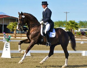 David Blake and Falsterbo competing at Indio, California in 2011