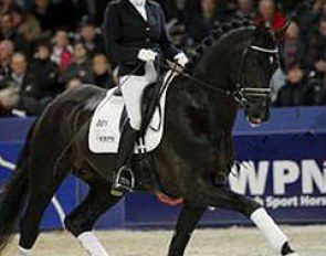 Emmelie Scholtens and Bretton Woods at the 2011 KWPN Stallion Licensing :: Photo © Dirk Caremans