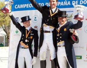 The 2011 Spanish Grand Prix podium: Naesgaard, Martin-Dockx, Garcia Mena :: Photo © Top Iberian