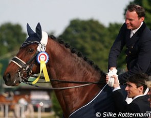 Thomas Wagner and Amoricello in the price giving