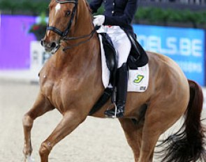 Adelinde Cornelissen and Parzival at the 2011 CDI-W Mechelen :: Photo © Astrid Appels