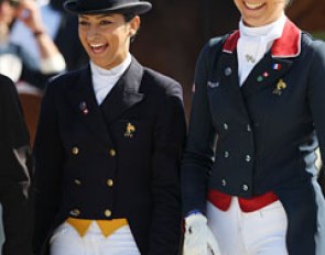 French having fun on the podium: Salomé Sadoun and Pauline Guillem