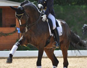 Anna Merveldt's Coryolano was quite nervous during the award ceremony. Check out the Spanish walk he involuntarily performed!
