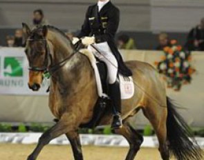 Anabel Balkenhol and Four Ever were second in the Prix St Georges