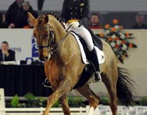 Jill de Ridder won the Young Riders Team test on Bandor