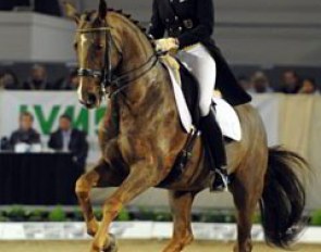 Brigitte Wittig and Blind Date (by Breitling) won the Short Grand Prix. It was the mare's debut at the highest level.