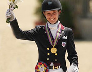 Young Riders' Individual Test gold medallist Isabelle Leibler :: Photo © Mary Phelps