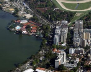 The venue in the left lower corner. The race track in the top right corner will be the location for the 2016 Olympic Equestrian Games