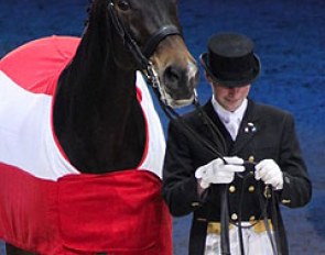 Hanns Mayr and Ellis at the retirement ceremony in Salzburg