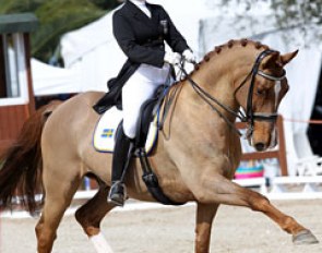 Sara Henrietta Bergstrom Kallstrom and Diezel Ace the Small Tour at the 2011 Sunshine Tour :: Photo © Astrid Appels