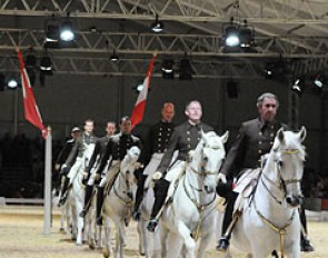 The Spanish Riding School Quadrille at the show in St. Wendel :: Photo © Birte Oswald