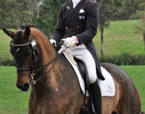 Brett Parbery and Victory Salute win the 2011 CDI Sydney Grand Prix :: Photo © Venhaus