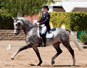 Karen Pavicic and London Z competing in California, April 2011